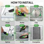 Window Screen Replacement,Versatile Window Screen Door Kit