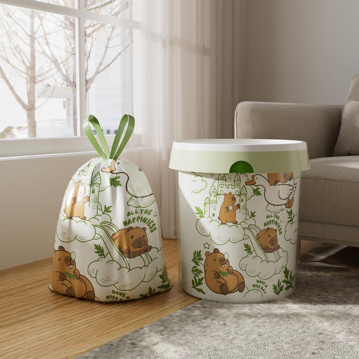13 Gallon Drawstring Tall Kitchen Trash Bags - 50 Counts