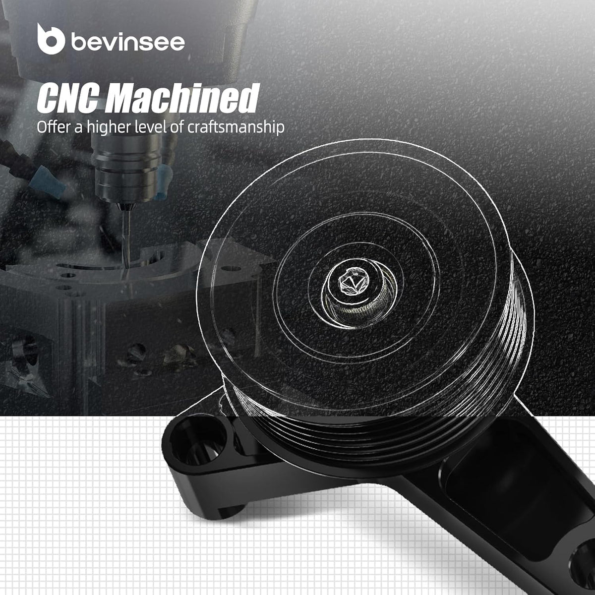 Bevinsee K20 Swap EP3 Idler Pulley Belt Adjustable Kit