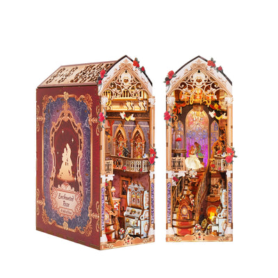 DIY Book Nook Kit 3D Wooden Puzzle Fairy Tale Miniature House