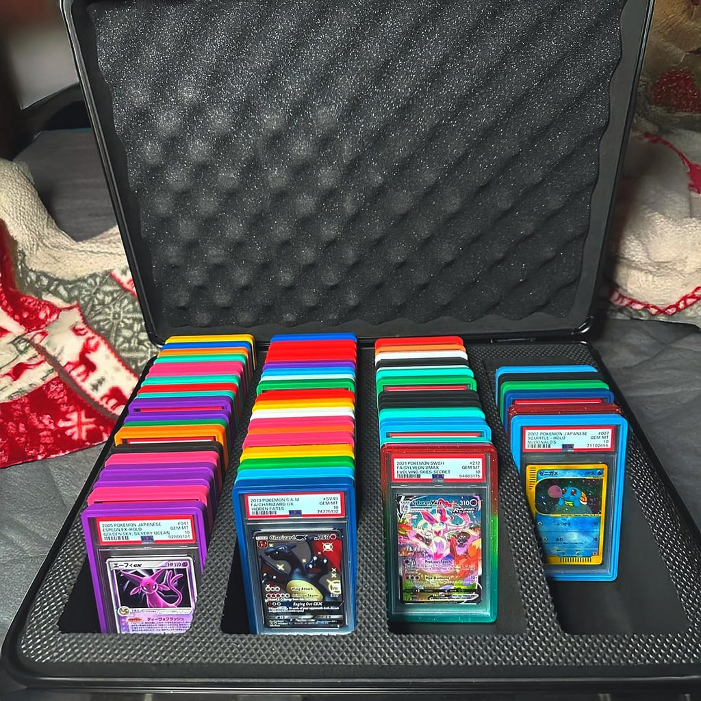 SLAB ARMOR 4 Row Graded Card Storage Box PSA Slab Case For Graded cards Hold 160+ Slabs Graded Card Case PSA Graded