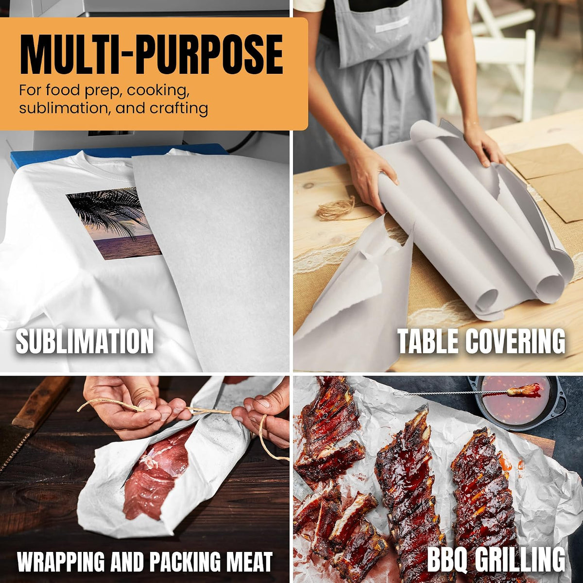Butcher Paper Roll, 18 Inch x 350' (4200") White
