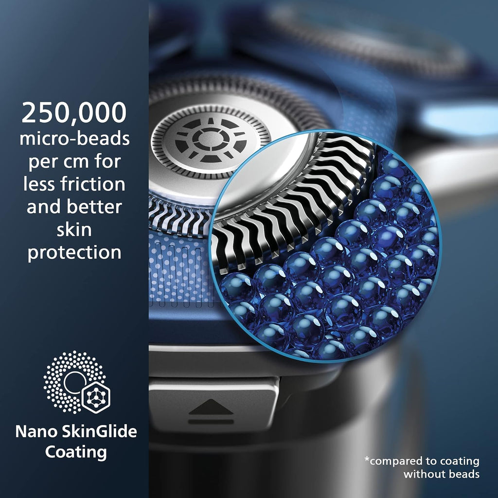 Philips Norelco 7200 Electric Shaver, Dark Chrome | 45 SteelPrecision Blades, SenseIQ Technology, Nano SkinGlide