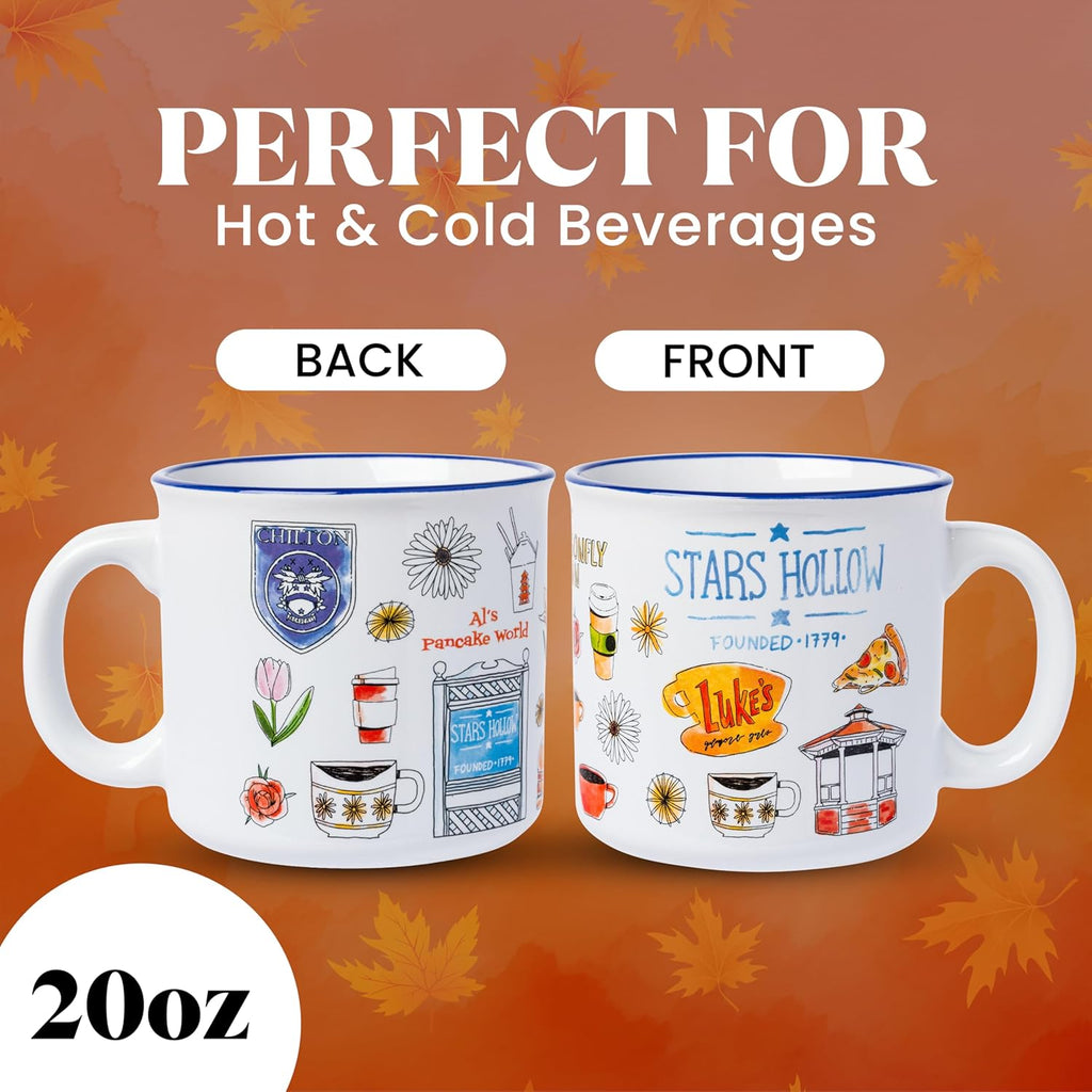 Gilmore Girls Luke's, Stars Hollow, Ceramic Camper Mug, 20oz