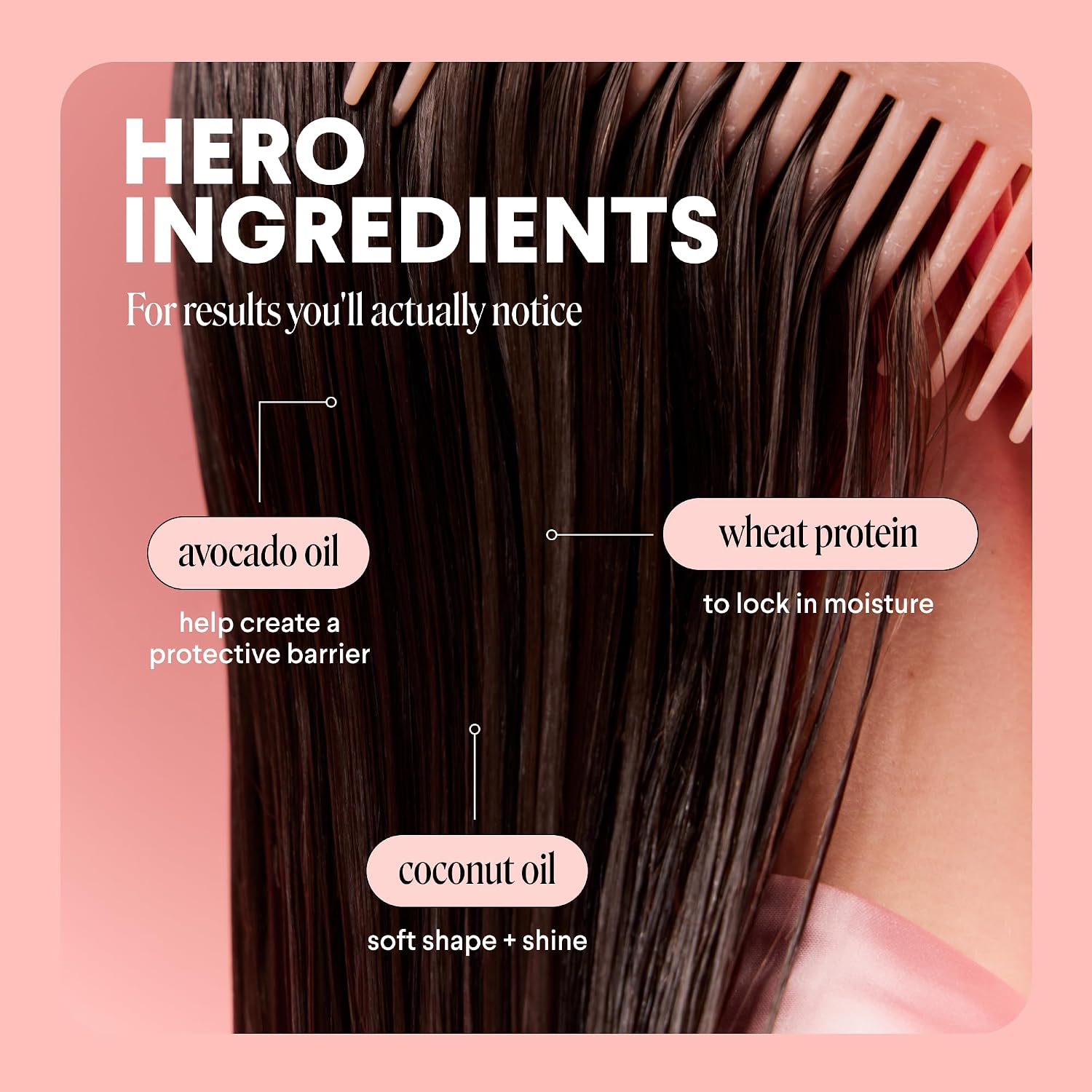 Smooth Shampoo + Conditioner Bathroom Set (2 Count) 27 oz Each For Frizzy, Coarse & Curly Hair Made with Coconut Oil