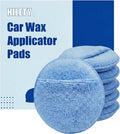 Car Wax Buffing Pads with Finger Pocket, 6PK Microfiber Wax Applicator Pads, Versatile Sponge Pads for Polishing and