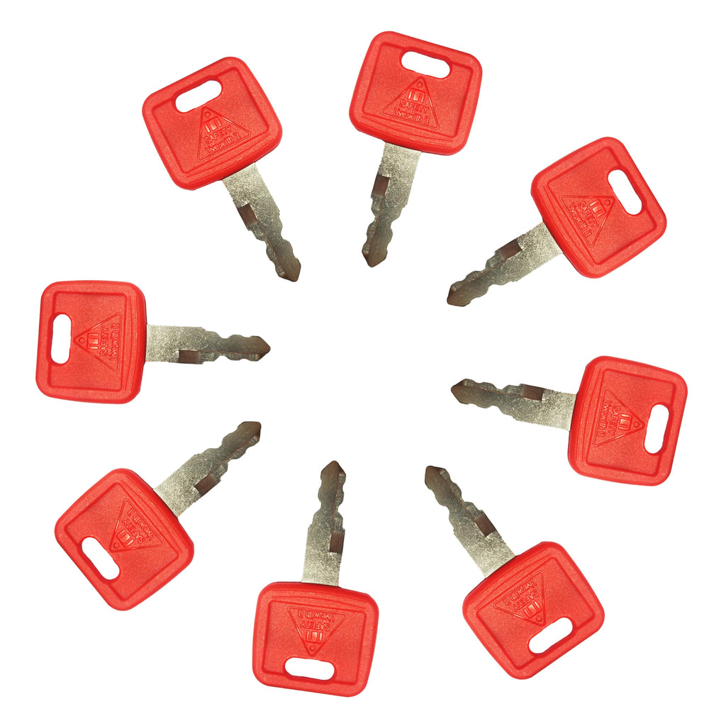 AT194969 H800 Red Ignition Keys Replacement for John Deere Excavator