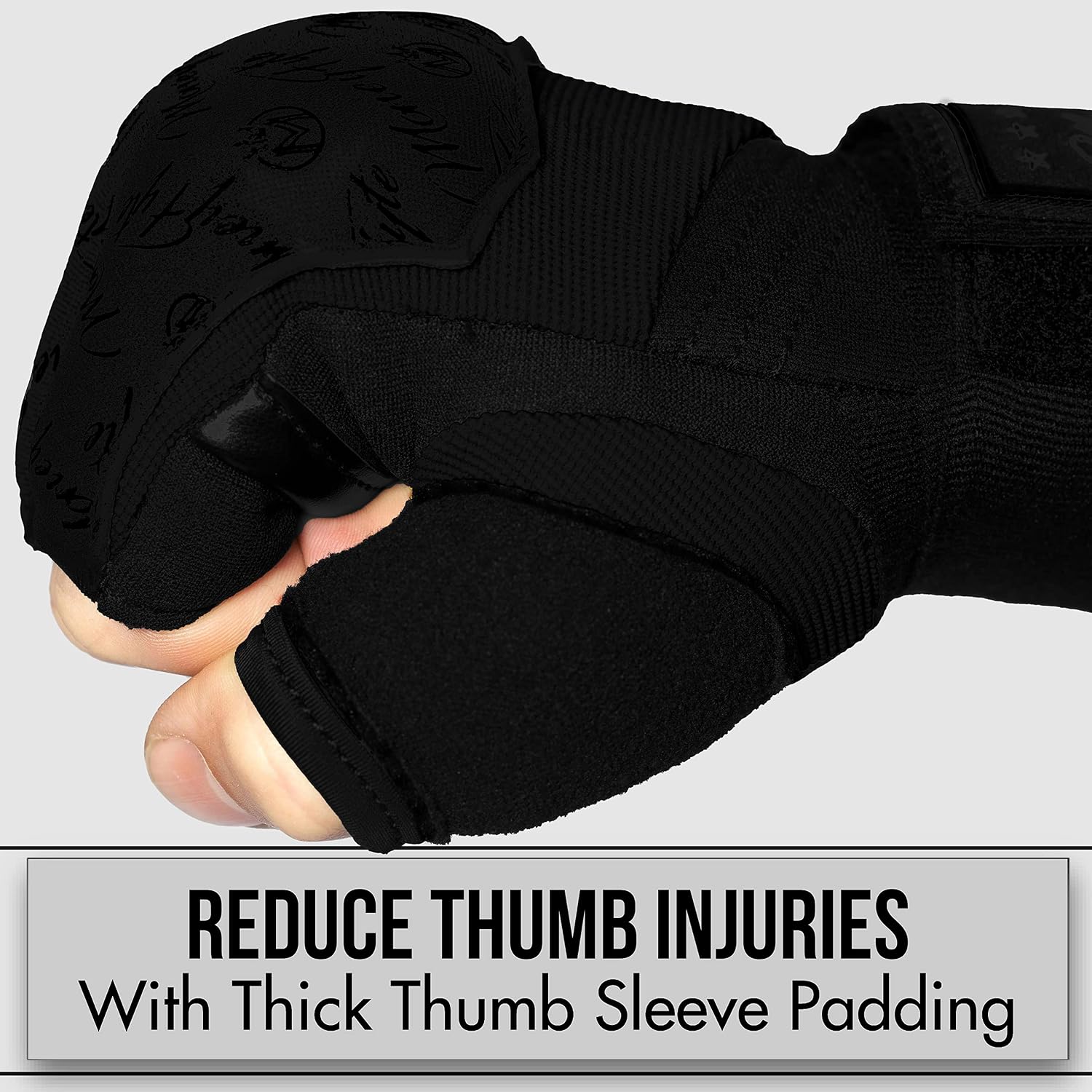 Quick Gel Boxing Wraps Under Boxing Gloves - Kickboxing MMA Muay Thai - Fist, Knuckle, Wrist Wrap Protection Inner