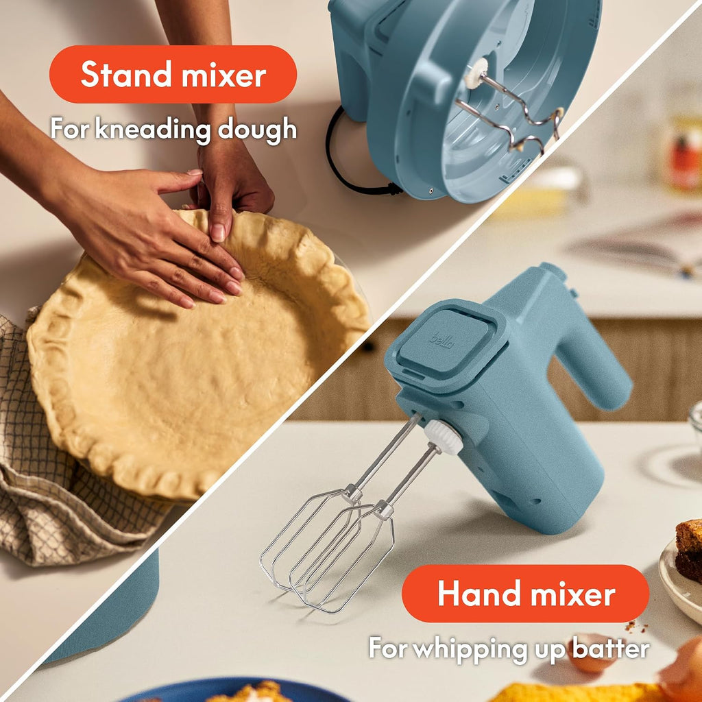 3.5 Qt Hand & Stand Mixer, 2 in 1 Electric Mixer with Bowl, Surf