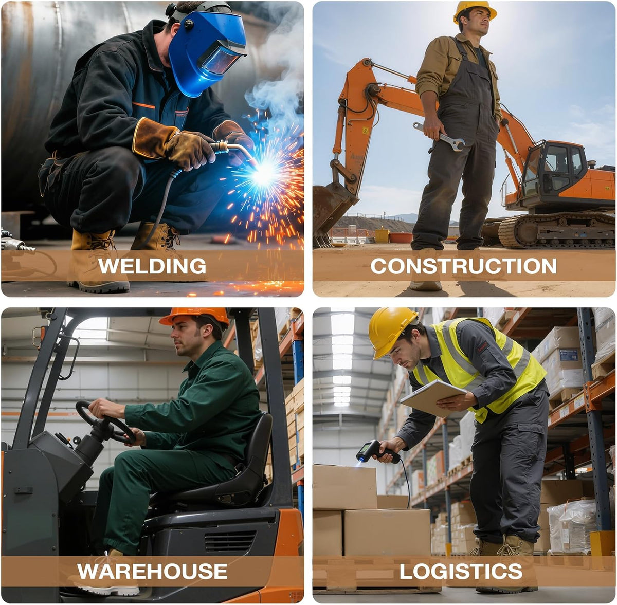 Steel Toe Boots for Men High-Top Safety Toe Welding Work Boots | Anti Smashing, Puncture Resistant, High-Top Ankle