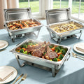 3 Packs Chafing Dish Buffet Set Food Servers and Warmers for Party