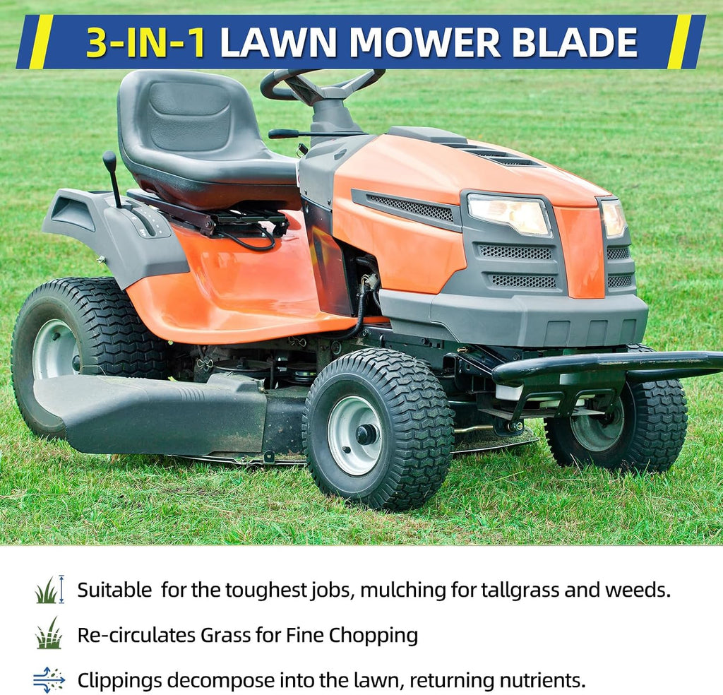 532134149 422719 Mower Blades for Craftsman 42 inch Deck Mower, Fits Craftsman Riding Mower LT1000 LT2000 with