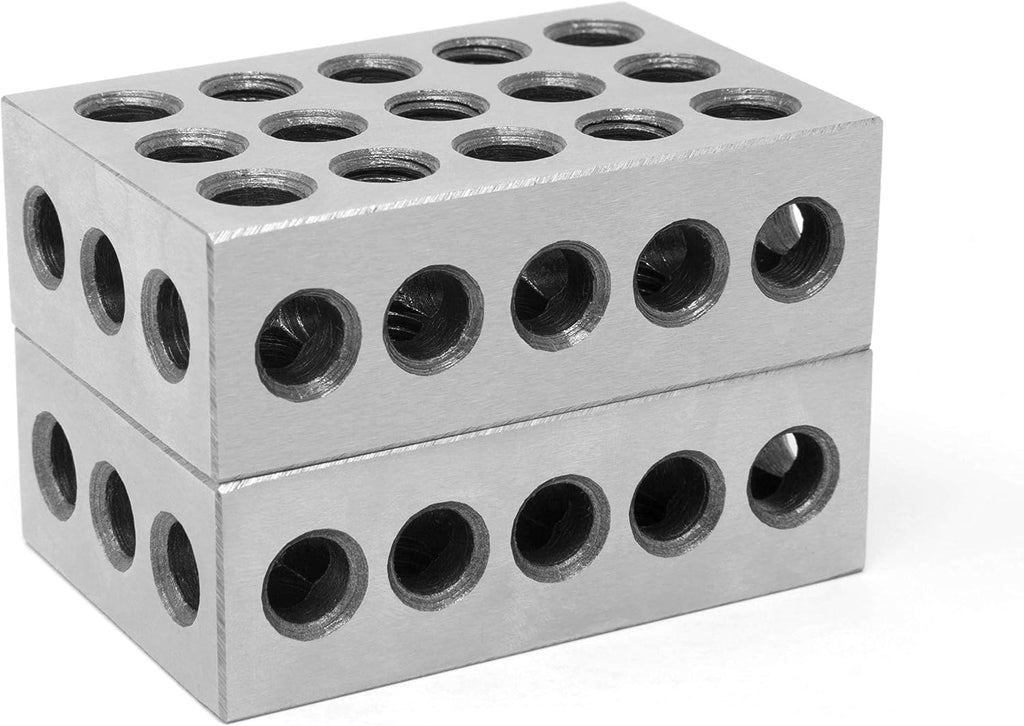 WEN 10423 3 x 2 x 1-Inch Steel-Hardened Precision 123 Blocks, Two Pack