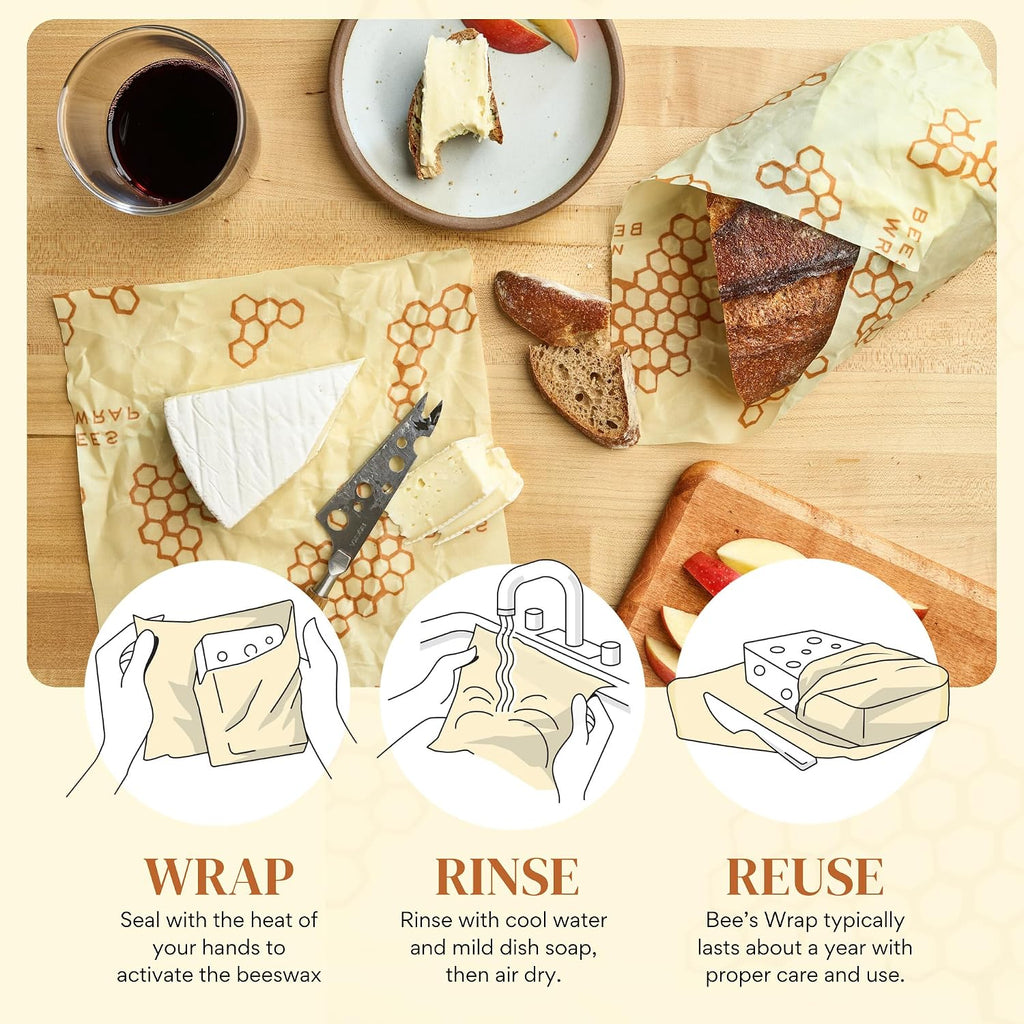 Beeswax Wrap Roll, 14 x 53 in - Honeycomb