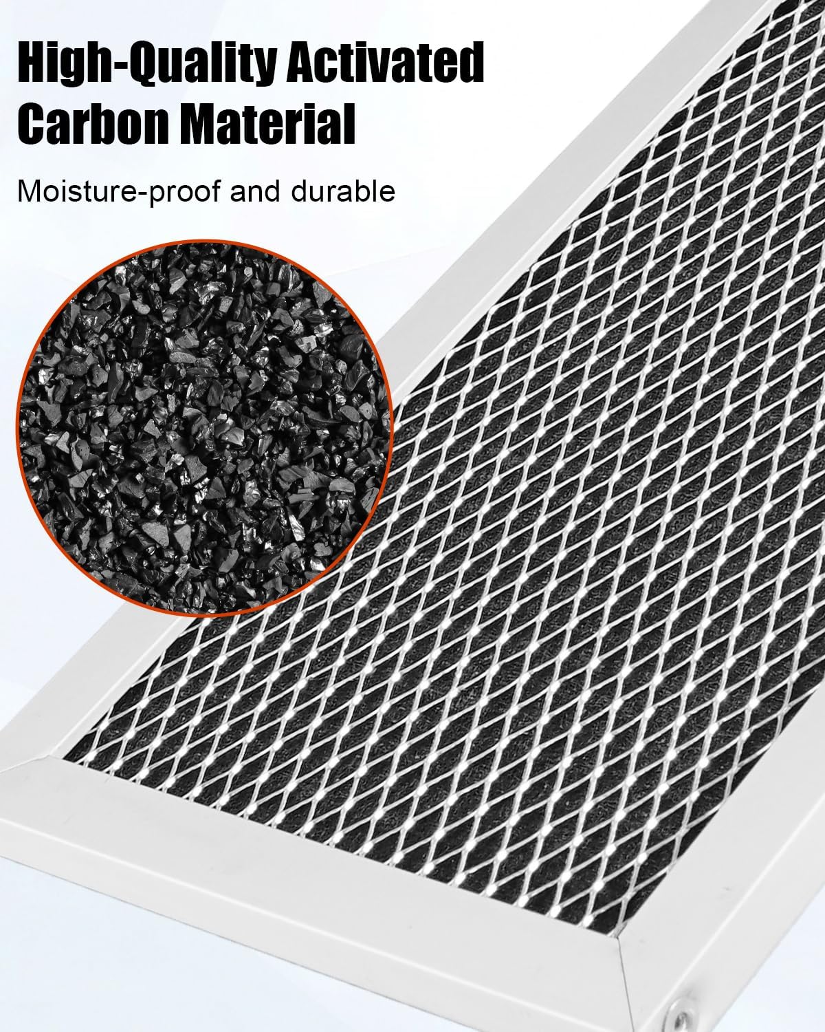 Microwave Charcoal Filter Fit for GE JVM6175EF1ES JVM6175EK2ES JVM6170DFWW