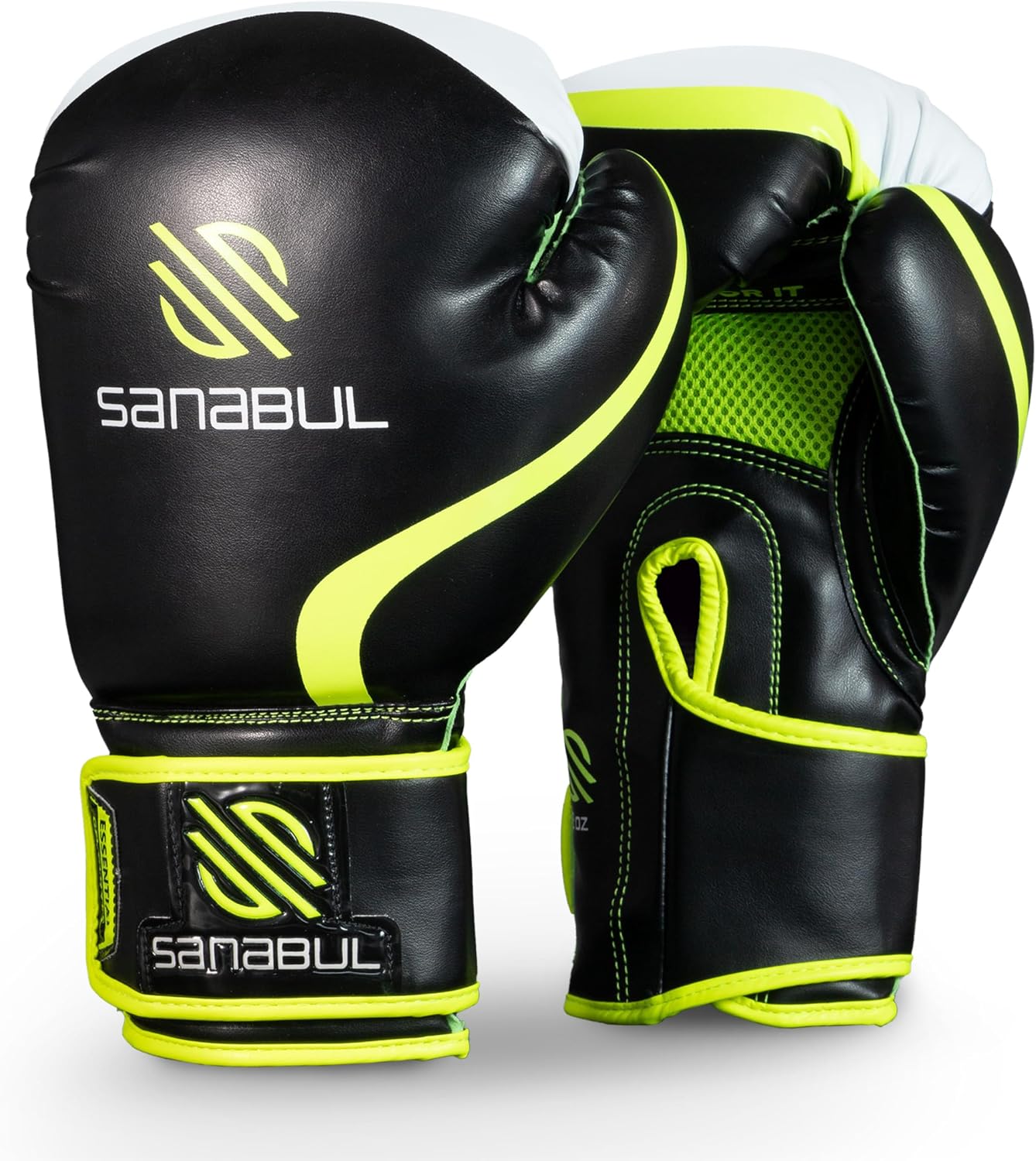 Essential Gel Boxing Gloves for Men & Women, Kickboxing MMA, Muay Thai Gloves and Heavy Bag Training Punching & Sparring