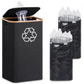 29 Gallons Recycling Bins for Kitchen, Indoor Recycle Bins with Lid, 110L Large Recycle bin with 2 Removeable