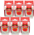 Secure Seal Ultra Clear Packaging Tape, 6 Rolls Clear Packing Tape for Lighter Shipping Boxes, 1.88 in x 50 yd