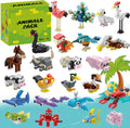 Mini Animals Building Blocks Set, 24 Pack Party Favors for Kids Goodie Bag Fillers and Classroom Prizes, Unique