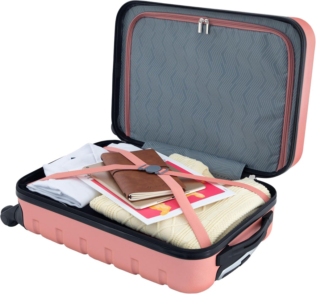 Harper Luggage, Rose Gold, 22-Inch Carry-On
