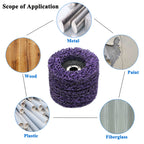Lamsion 4-1/2" Rust Remover Wheel & Strip Disc for Angle Grinder, 6Pack