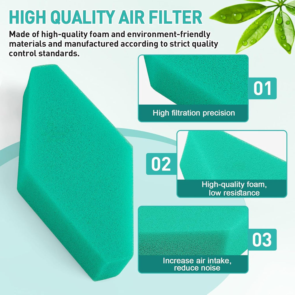 2 Pack 797301 Air Filter Replacement for B&S 5433K 111P02 114000 675-875 111000 121000 122000 124000 112000 114P02 Series Engine Lawn Mower Craftsman 247.37031 engines 4249 5433 100955ST