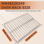 WB48X20249 Oven Rack, 23.75"L x 16.25"W, Compatible with GE Oven Parts
