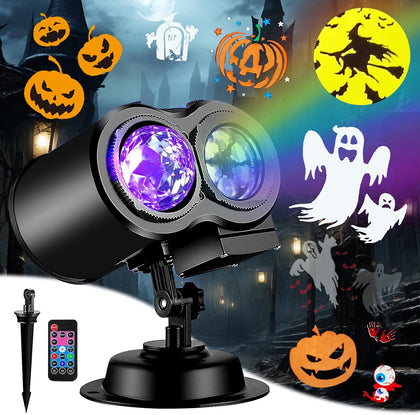 Brighter Halloween Decorations Projector Lights, 2026 Upgraded Holiday Projectors, Christmas Projector with 19 HD