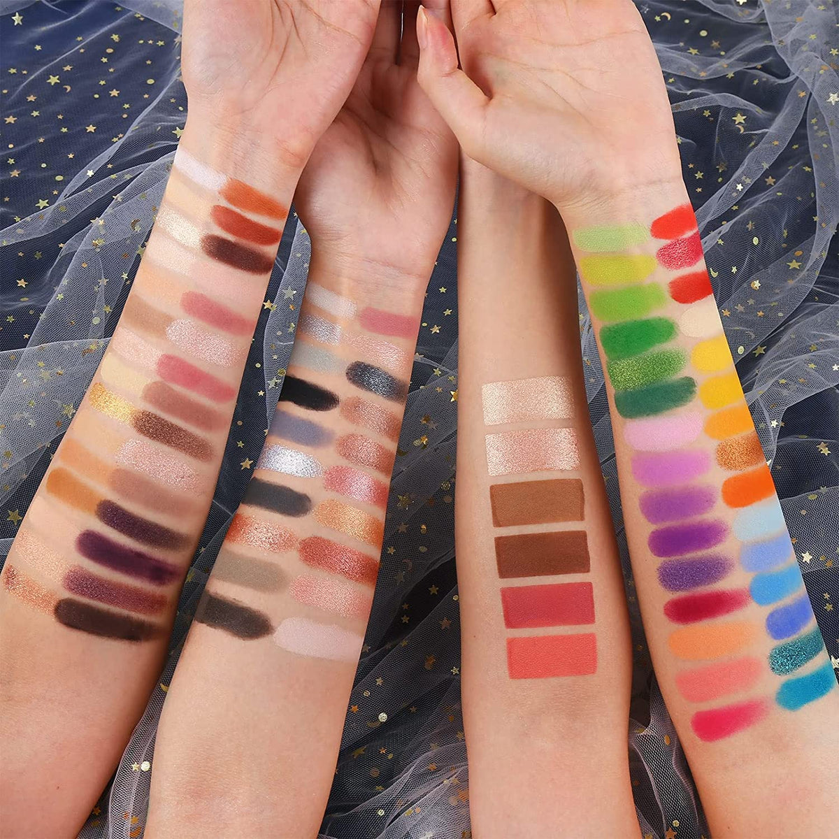 86 Colors Nude Eyeshadow Palette with 15pcs Makeup Brushes Set, Matte Glitter Long Lasting Highly Pigmented