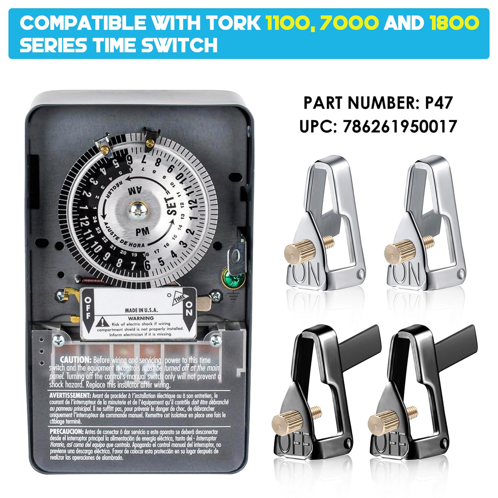 Dreyoo Time Switch Replacement Trippers Kit, 5 ON /5 Off /10 Screws