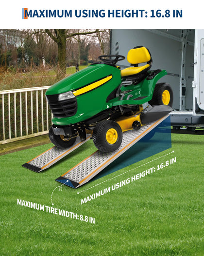 2-Pack Aluminum Motorcycle Loading Ramps-5ft