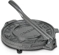 Cast Iron Heavy Duty Tortilla Press (Version 2.0). Commercial Grade Pataconera Presser. Perfect Maker for Flour or
