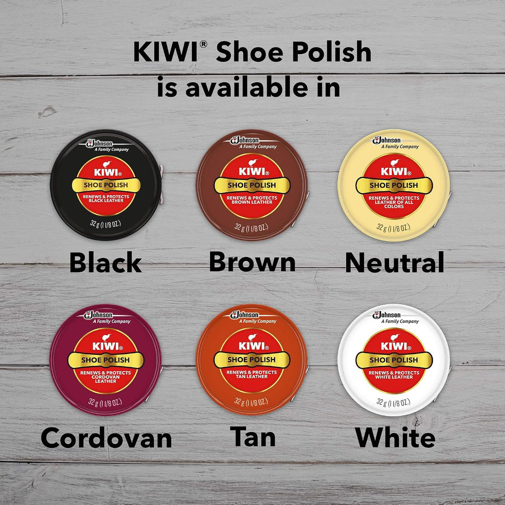 Shoe Polish, Neutral, 1 Metal Tin, 1.125 oz