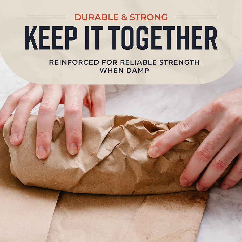 24 Inch x 175 Feet, Brown Butcher Paper Roll, Unbleached, Uncoated, Unwaxed, Food-Grade, Wide Kraft Paper for BBQ