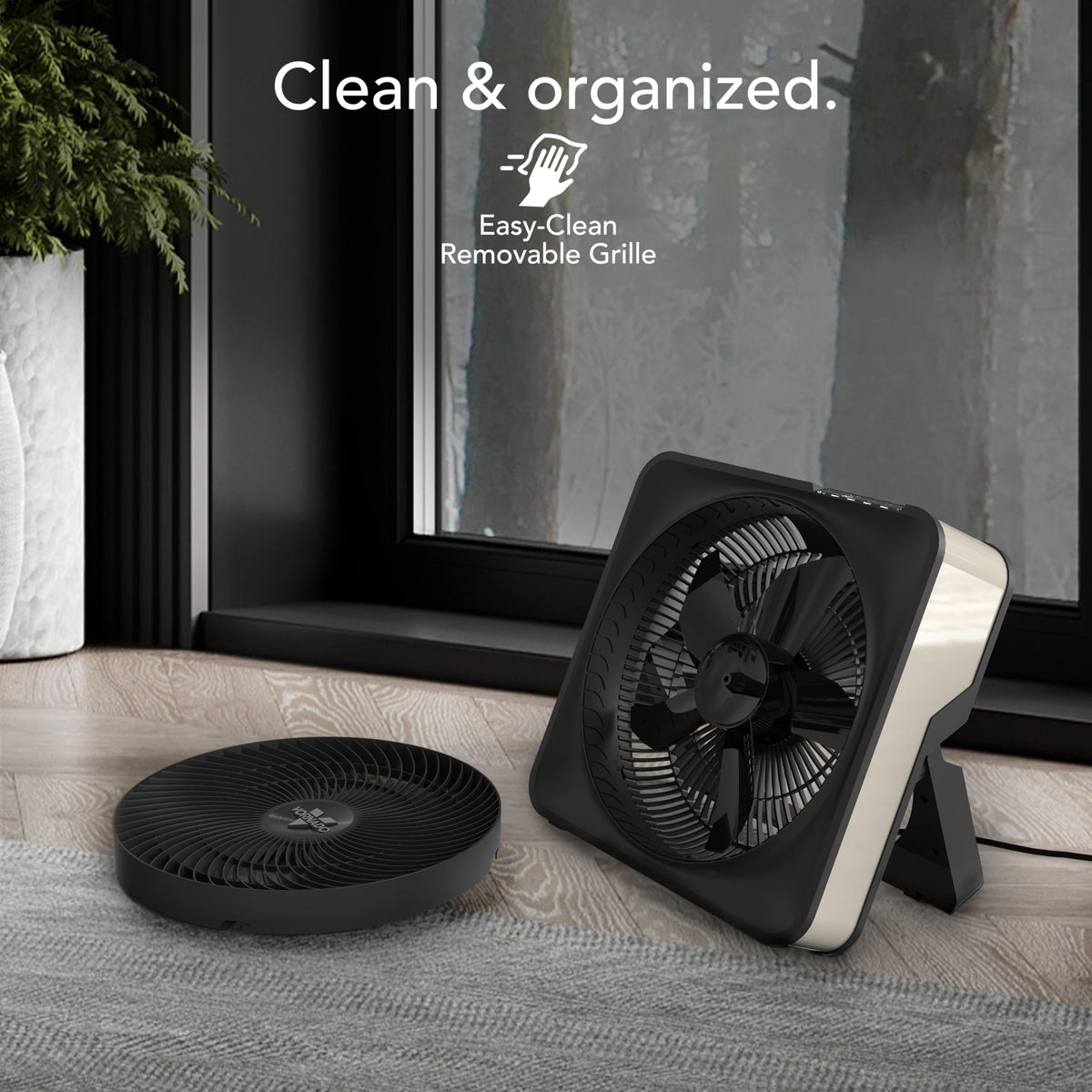 Model 80X High Velocity Box Fan, 20 Inch, Digital Display, Timer