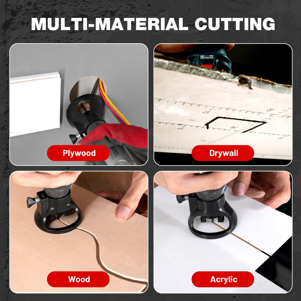 EZARC 1/8-Inch Multi-Purpose Cutting Bits for Drywall Wood Plastic