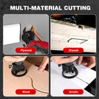 EZARC 1/8-Inch Multi-Purpose Cutting Bits for Drywall Wood Plastic