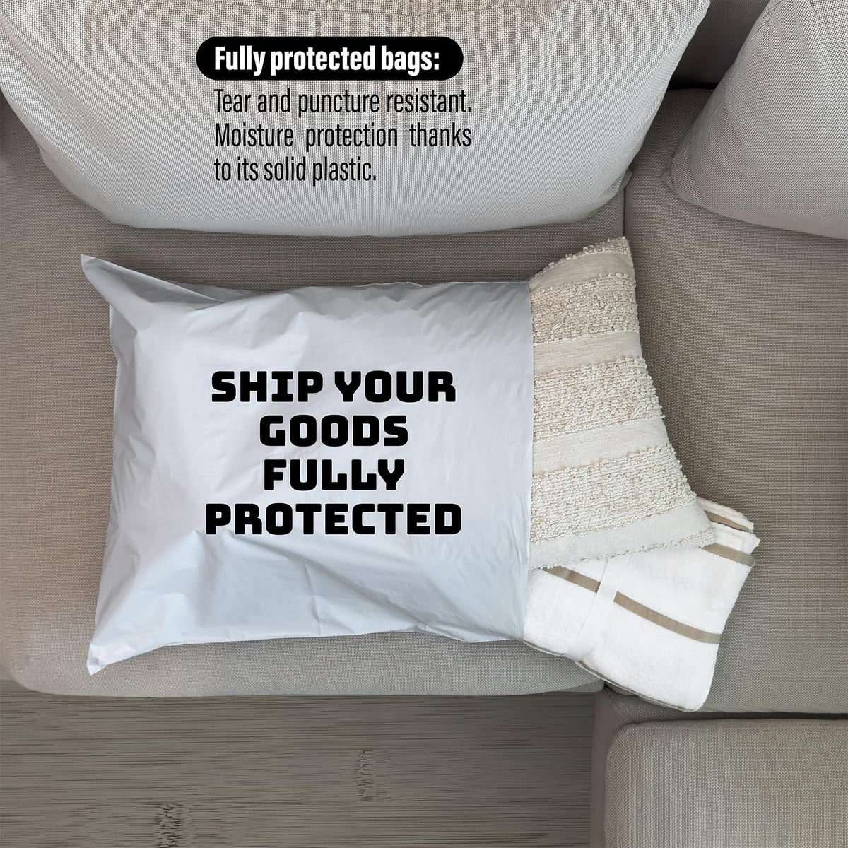 Poly Mailers 19x24 Inch - 100 Pack - Large Shipping Bags for Clothing & Packages, Strong Adhesive Sealing Mailing