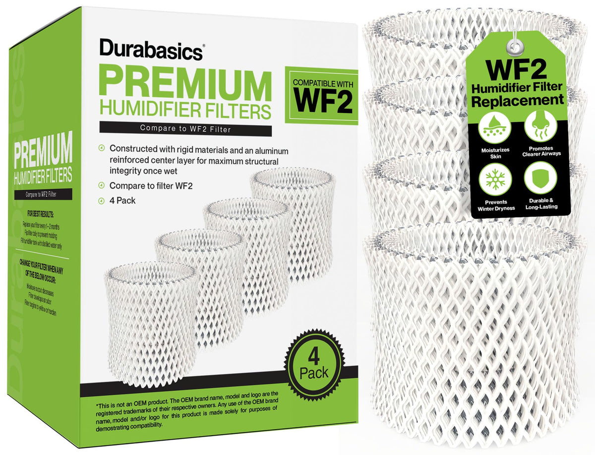 [4 Pack] Humidifier Filters Compatible with Vicks Humidifier Filter Replacement - WF2 Humidifier Filter - Compatible