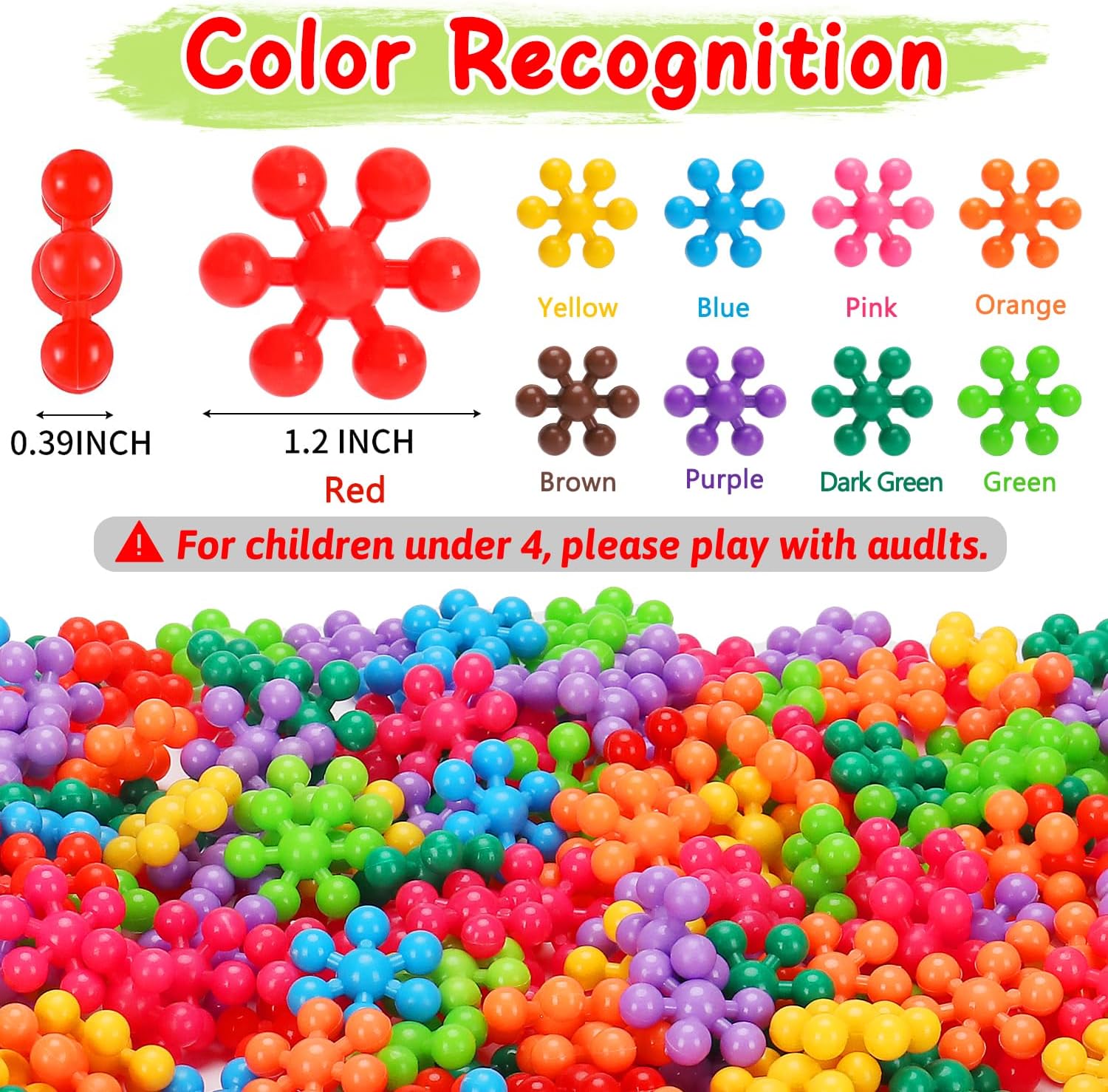 Kids Building STEM Toys for 3 4 5 6+ Year Old Boy Girl Birthday Gifts | 300PCS Educational Interlocking Discs