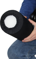 Black Fabric Foam Roller Cover, 12" Long
