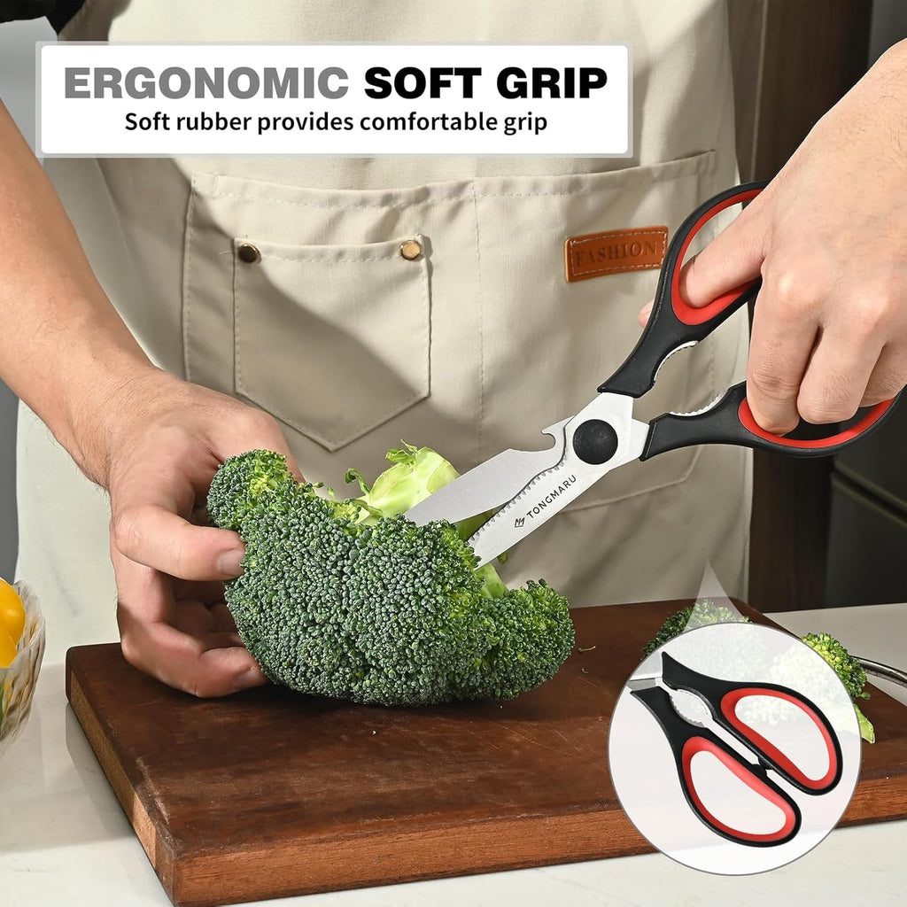 Kitchen Cooking Shears Heavy Duty Kitchen Scissor with, Detachable, All Purpose Scissors, Dishwasher Safe Scissors