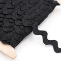 1/2" Black Rick Rack 36 Yards