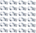 24 Pack 2-3/8'' Galvanized Steel Chain Link Tension Bands with Required Bolts and Nuts, Chain Link Fence Brace Band