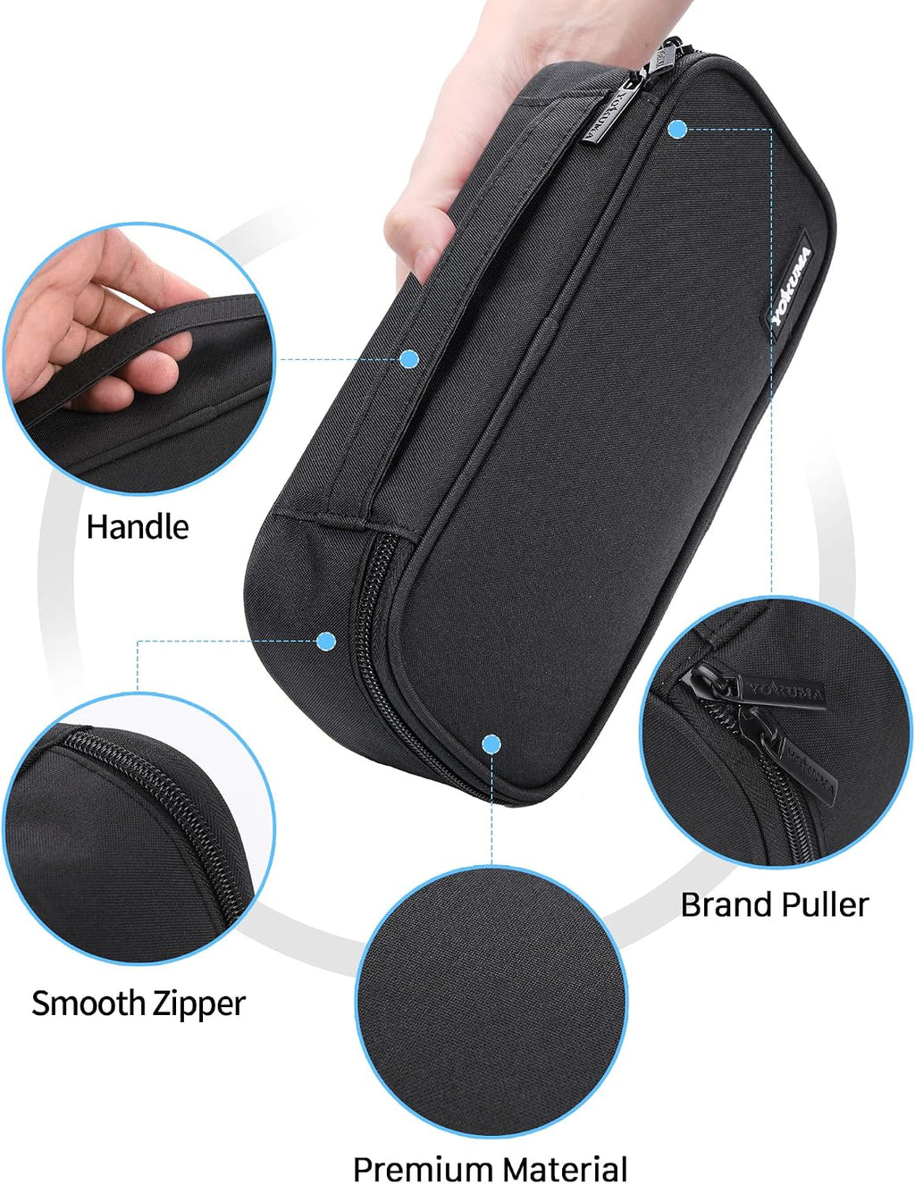 Pencil Case Big Capacity Pencil Pouch Bag Box for Girls Boys Gift | Durable Zipper With Handle, Aesthetic Pen Case