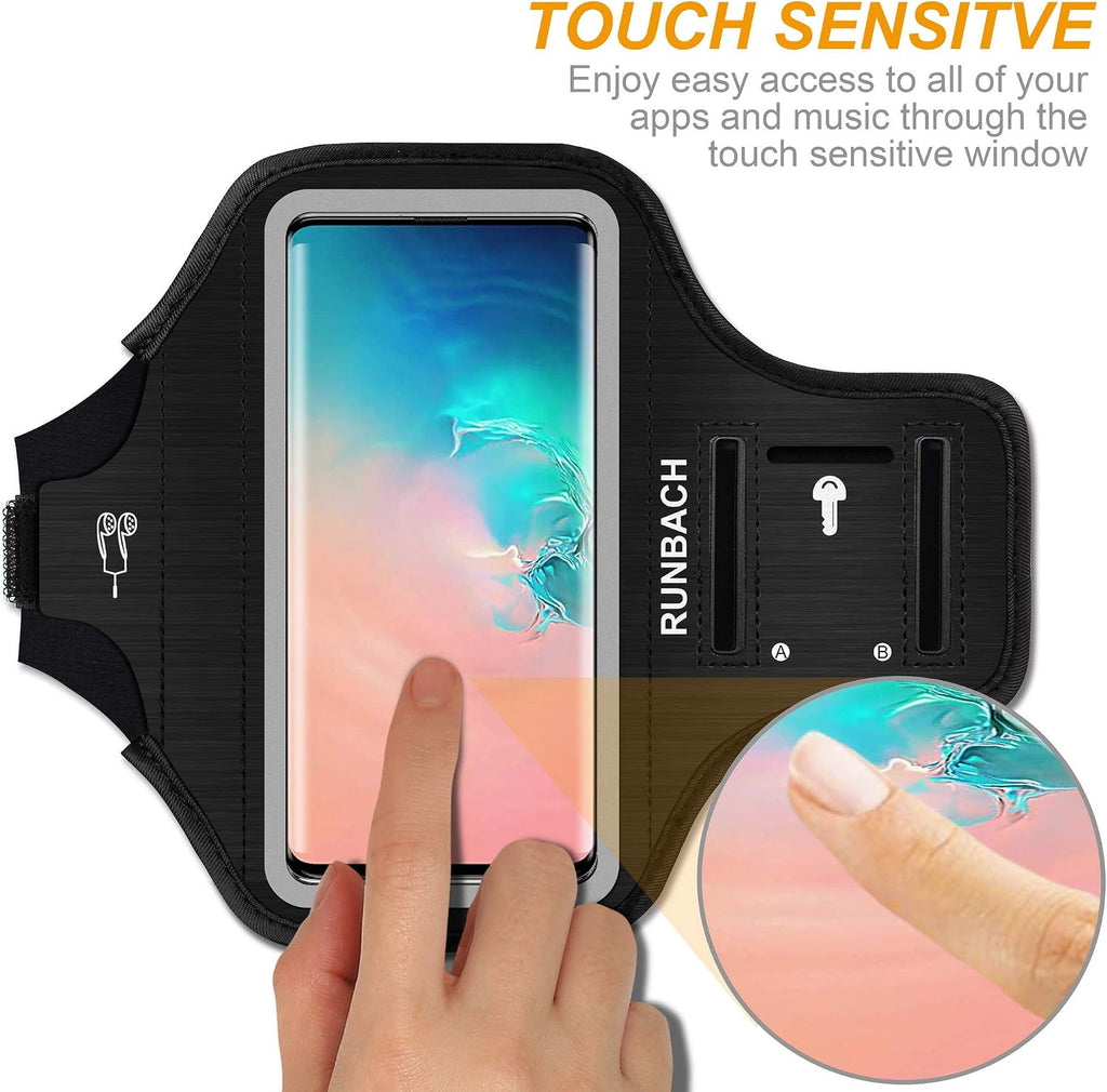 Armband for Samsung Galaxy S26/S25/S24/S23/S22/S21/S20/S10/S9/S8 up to 6.2",Water Resistant Running Exercise Gym Bag