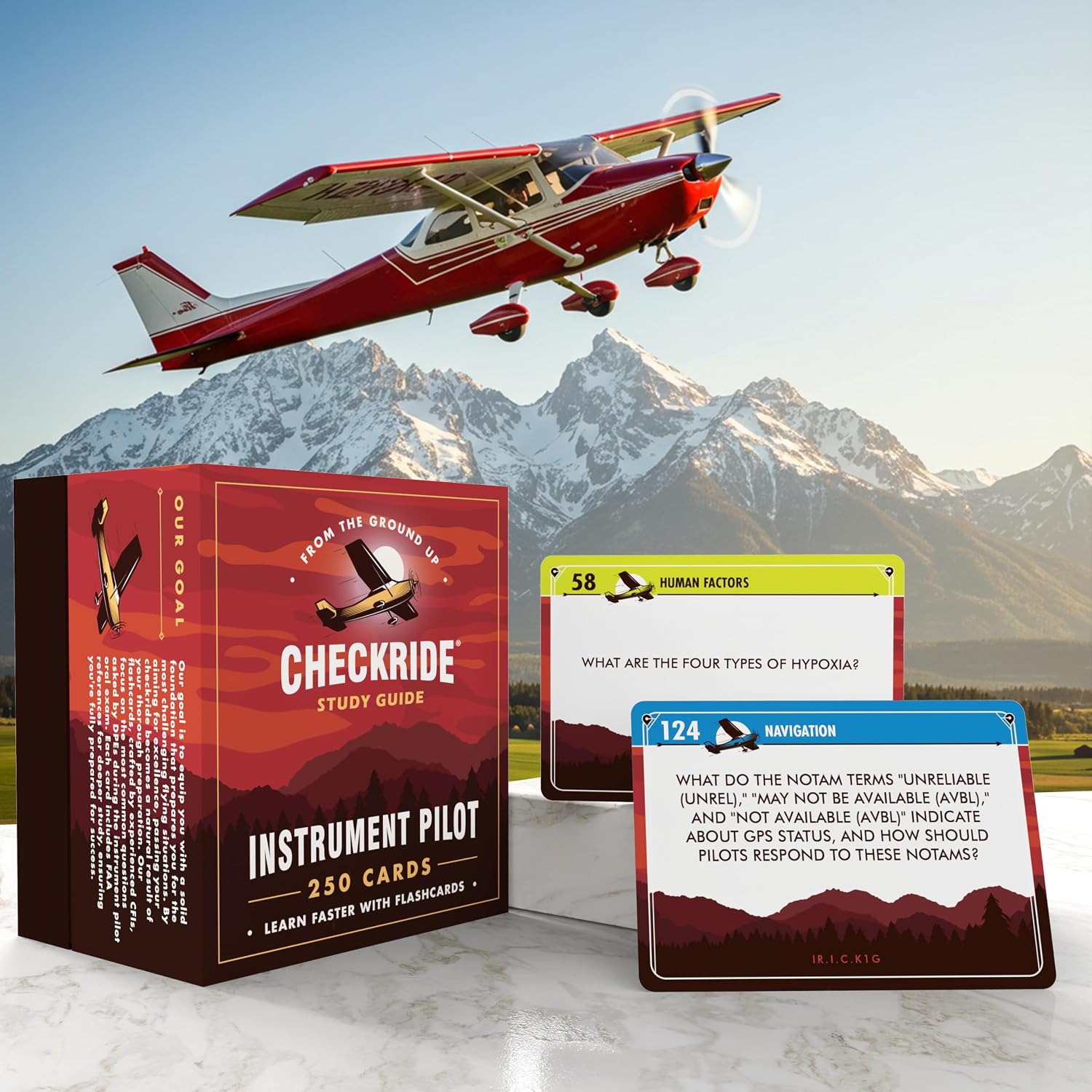 Instrument Pilot IFR Oral Exam Flashcards by Checkride Study Guide - 250+ Flashcards Covering All Topics Developed by