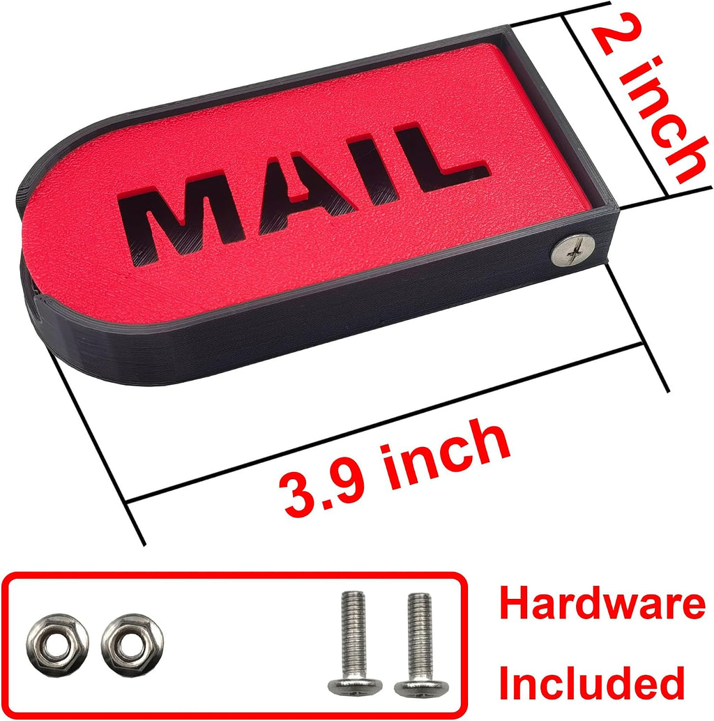 Azxhiralate Mailbox Flag, Plastic Mailbox Flag Replacement Kit, Upgraded Design Mail Box Door Replacement for All