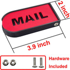 Azxhiralate Mailbox Flag, Plastic Mailbox Flag Replacement Kit, Upgraded Design Mail Box Door Replacement for All