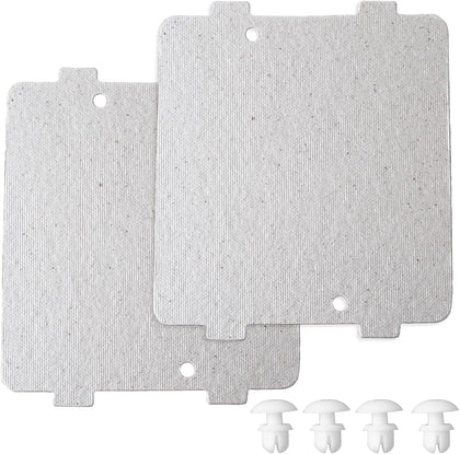 WB39X10034 262100100006 Microwave Waveguide Cover (2-Pack) for GE Microwave | 3-7/8" x 4-1/4" Mica Plate